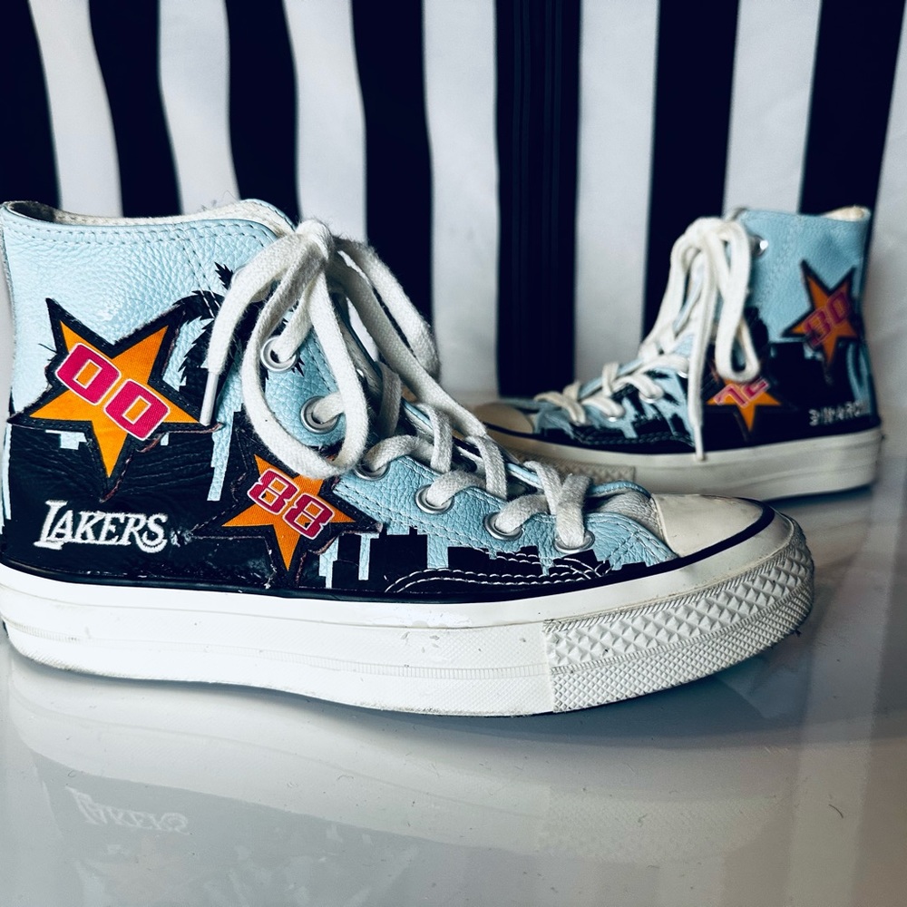 Converse All Star 70 x Chinatown Market NBA Los Angeles Lakers Hi Top Sneakers